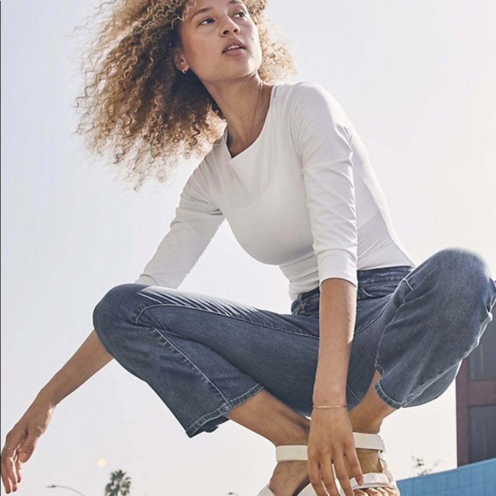 Athleta Sculptek Crop Kick Jeans